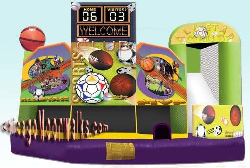 Sports 5 in 1 Combo Rental Chicago IL, Inflatable Combo Rentals